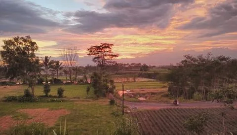 The sun has set Stock Photos