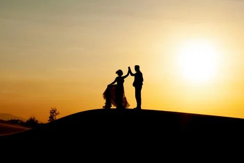 The sun has set Stock Photos