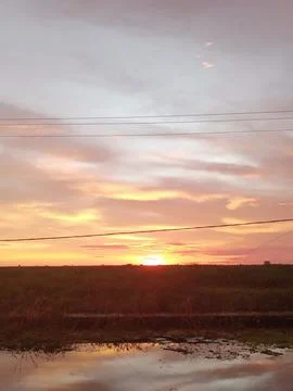 The sun has set 스톡 사진