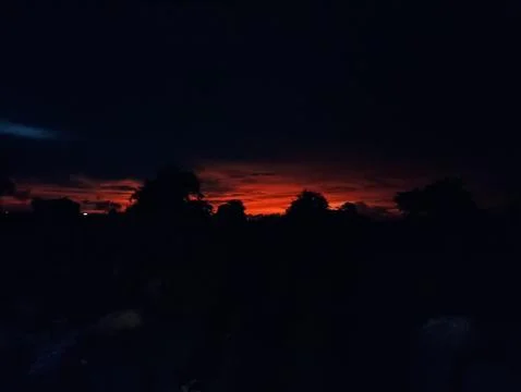 The sun has set Stock Photos