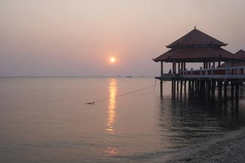 The sun has set Stock Photos