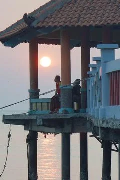 The sun has set Stock Photos