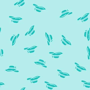 Sun hat cap glyph vector seamless pattern イラスト素材