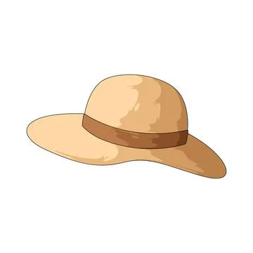 Sun Hat illustration Stock Illustration
