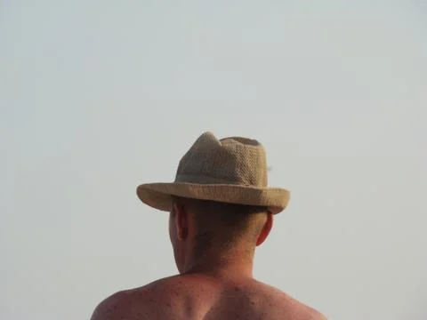 A sun hat 스톡 사진
