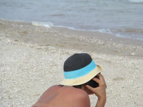 A sun hat Stock Photos