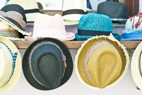 Sun hats Stock Photos