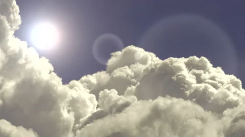 Sun, heat, clouds, global warming Stock Footage 154434166