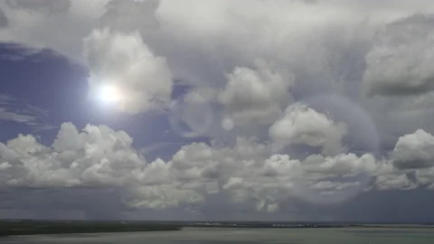 Sun, heat, clouds, global warming Stock Footage 154434228