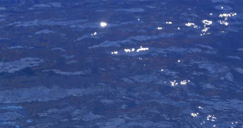 Sun Highlights On Two Tone Blue And P{ull Out Of Focus To Dappled Light Spots Video stock 137834954