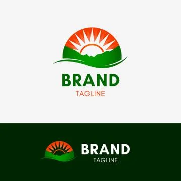 Sun Hill Logo Stock Illustration