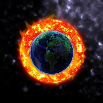 The sun hits the planet Elements of this image furnished by NASA Stock Illustration