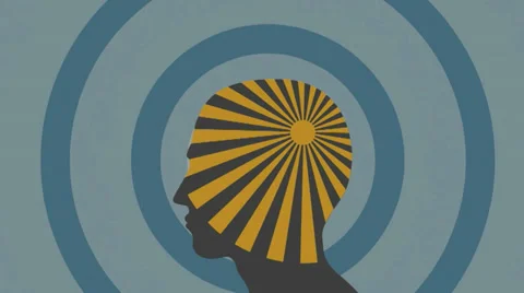 Sun in human head Stock Footage 36029464