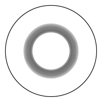 Sun icon in circle round black color vector illustration solid outline style  Stock Illustration