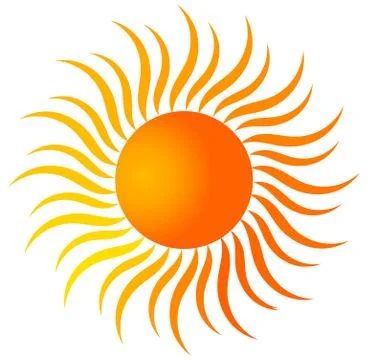 Sun icon, creative color gradient. Vector illustration Stock Illustration