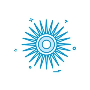 Sun icon design vector Stockillustratie