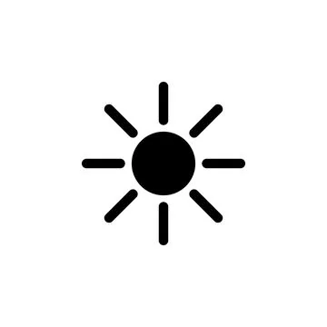 The sun icon. Element of minimalistic icon for mobile concept and web apps Stock Illustration