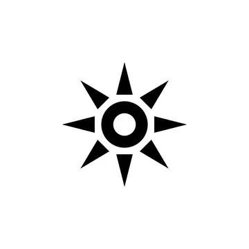 The sun icon. Element of minimalistic icon for mobile concept and web apps Stock Illustration