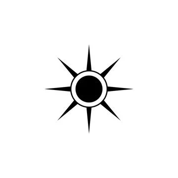 The sun icon. Element of weather elements illustration. Premium quality graphic Illustrazione stock