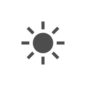 The sun icon. Elements of web icon. Premium quality graphic design icon. Signs Stock Illustration