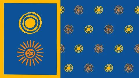 Sun icon grungy effect seamless pattern summer sketch vector sunlight boundless Stock Illustration