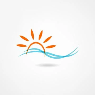 Sun icon Stock Illustration