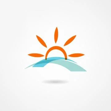 Sun icon Stock Illustration