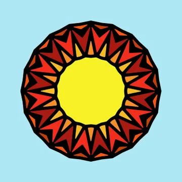 Sun icon Stock Illustration