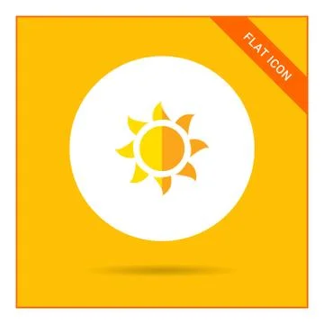 Sun icon 스톡 일러스트