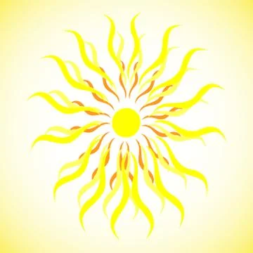 The sun icon Stock Illustration
