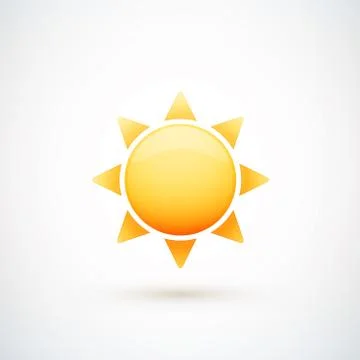 Sun icon Illustrazione stock
