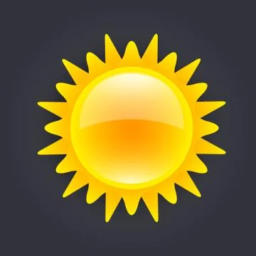 Sun icon Stock Illustration