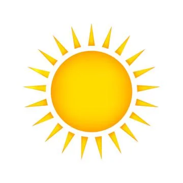 Sun icon Illustrazione stock