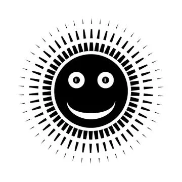 Sun icon. Stock Illustration