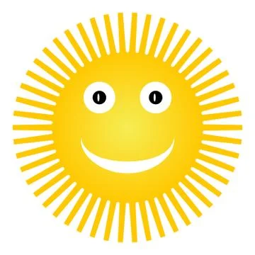 Sun icon. Stock Illustration
