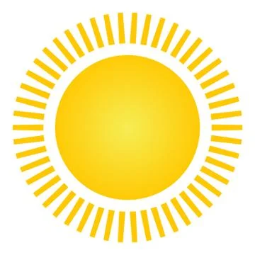 Sun icon. Stock Illustration