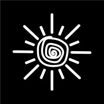 Sun icon Stock Illustration