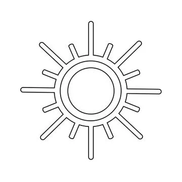 Sun icon Stock Illustration