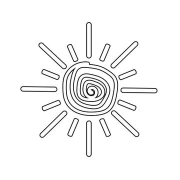 Sun icon Stock Illustration