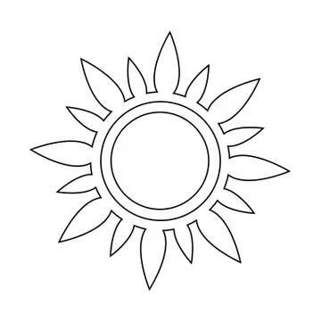 Sun icon Stock Illustration
