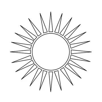 Sun icon Stock Illustration