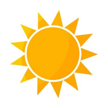 Sun icon illustration Stock Illustration