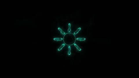 Sun icon with plexus effect. Connected lines with dots. Lines plexus Stock Footage 169303974
