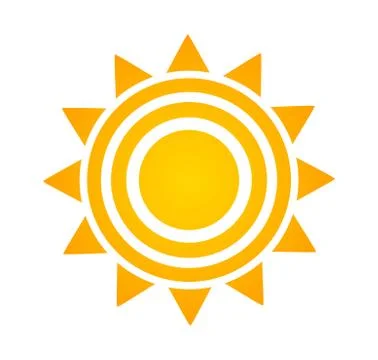 Sun icon rings. Vector design element. Stock Illustration