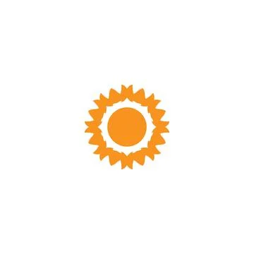 Sun icon. Simple style summer travel big sale poster background symbol. Sun.. Stock Illustration