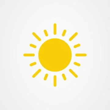 Sun icon. summer symbol vector illustration. Illustrazione stock