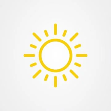 Sun icon. summer symbol vector illustration. Stock Illustration