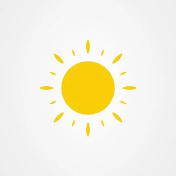 Sun icon. summer symbol vector illustration. Illustrazione stock