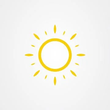 Sun icon. summer symbol vector illustration. Stock Illustration