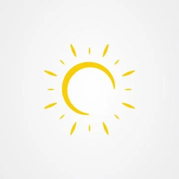 Sun icon. summer symbol vector illustration. Illustrazione stock